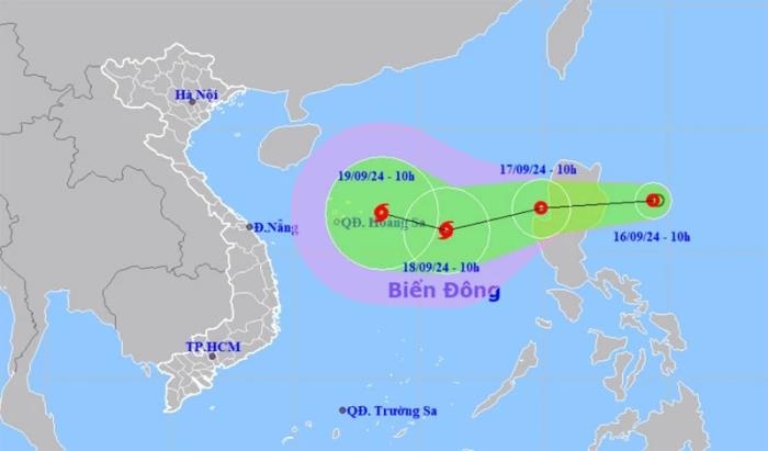 Tin áp thấp nhiệt đới gần Biển Đông