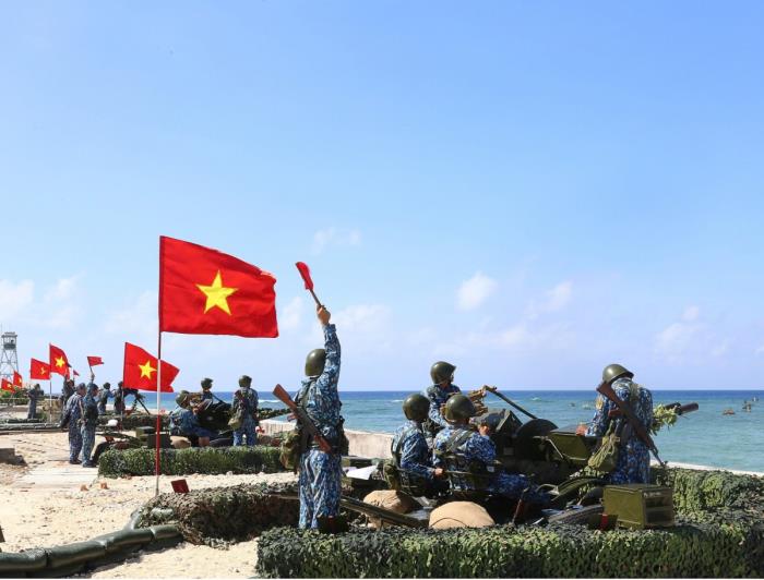 Bộ đội Hải quân hướng về Đại hội đại biểu Đảng bộ Quân chủng Hải quân lần thứ XIV