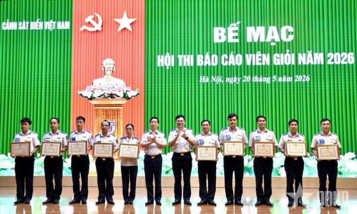 Cảnh sát biển Việt Nam bế mạc Hội thi báo cáo viên giỏi năm 2026
