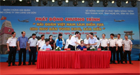 Ký kết Chương trình Hải quân Việt Nam làm điểm tựa cho ngư dân vươn khơi, bám biển
