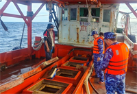 Cảnh sát biển bắt giữ tàu chở 30.000 lít dầu D.O trái phép