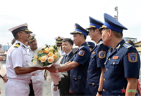 Tàu Lực lượng Bảo vệ bờ biển Ấn Độ thăm Thành phố Hồ Chí Minh