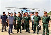 Đại tướng Phan Văn Giang khảo sát, chỉ đạo triển khai xây dựng một số công trình hạ tầng phát triển kinh tế-xã hội tại đảo Hòn Khoai