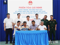 Phiên tòa giả định nâng cao ý thức pháp luật cho ngư dân
