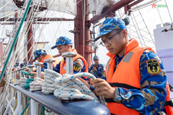 Huấn luyện đi biển trên hải trình đối ngoại của Tàu buồm 286 - Lê Quý Đôn