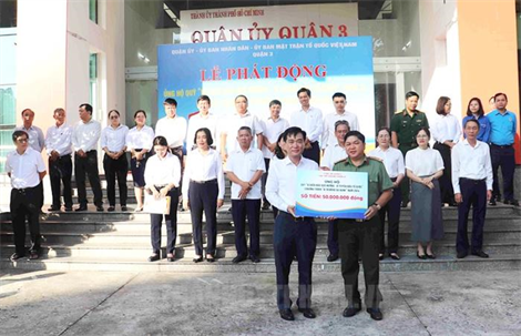 Quận 3, TP Hồ Chí Minh: Phát động ủng hộ Quỹ Vì biển đảo quê hương - Vì tuyến đầu Tổ quốc