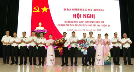 Chỉ định Chủ tịch và Phó Chủ tịch UBND đặc khu Trường Sa
