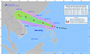 Bão MATMO ở phía Đông đảo Luzon (Philippines) và di chuyển theo ...